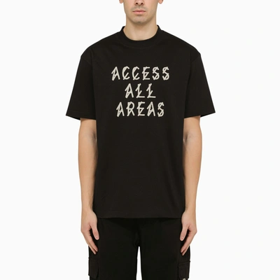 Shop 44 Label Group Aaa Print Black Crew-neck T-shirt