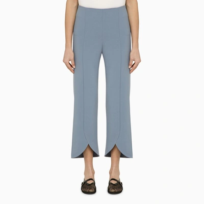 By Malene Birger Light Blue Normann Trousers With Slits In Light Blue
