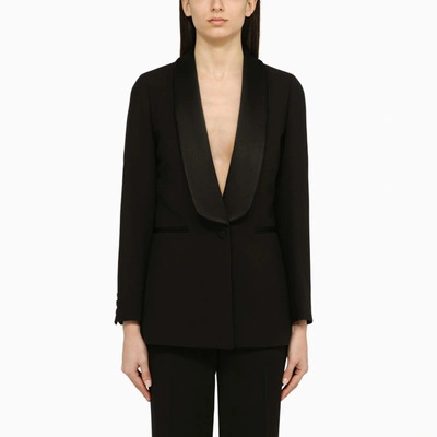 Shop Ivy & Oak Black Single-breasted Jacket In Recycled Cotton