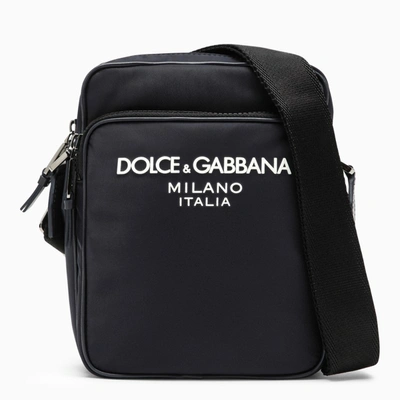Shop Dolce & Gabbana Blue Messenger Bag In Nylon
