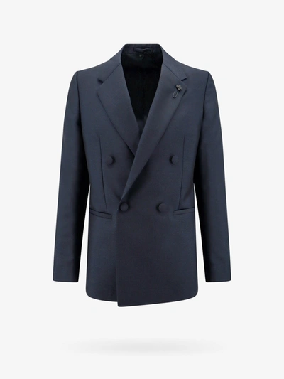 Shop Lardini Blazer In Blue