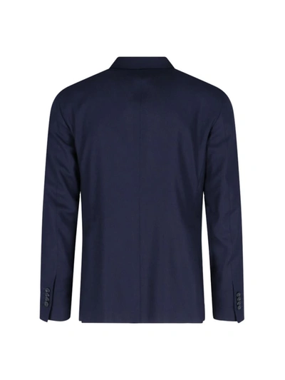 Tagliatore Single-breasted Wool-cashmere Blazer In Blue