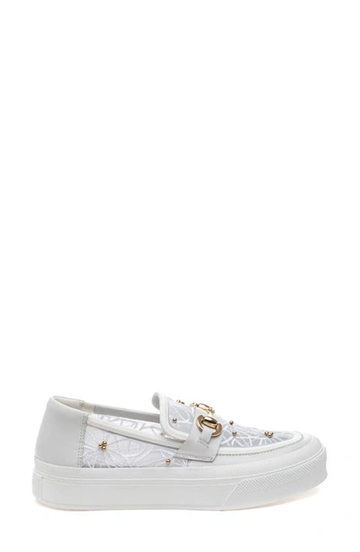Shop J/slides Nyc Floral Slip-on Sneaker In White Lace