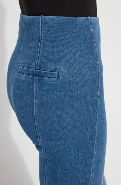 Lyssé Wide Leg Denim Trousers In Midwash