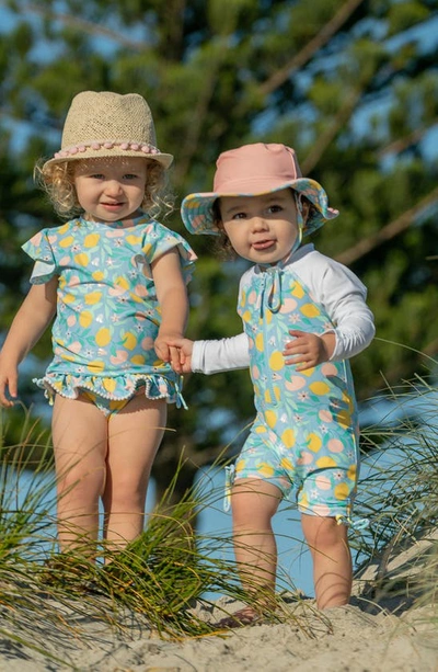 Snapper Rock Lemon Drops Ruffle Two-piece Swimsuit In Multi