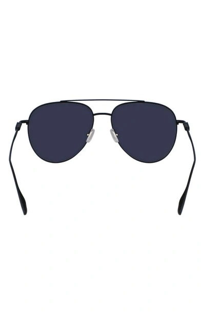 Ferragamo Men's Gancini Evolution Metal Aviator Sunglasses In Matte Black