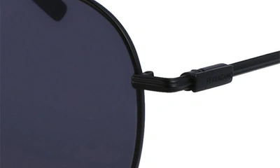 Ferragamo Men's Gancini Evolution Metal Aviator Sunglasses In Matte Black