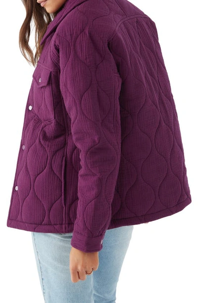 Shop O'neill Emet Quilted Jacket In Plum Wine