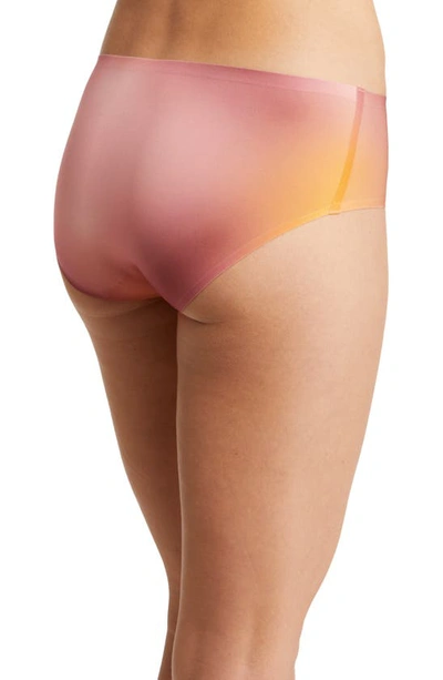 Shop Chantelle Lingerie Soft Stretch Seamless Hipster Panties In Gradient Multico Print