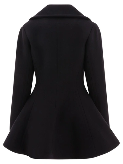 Shop Alaïa "princess" Coat In Black
