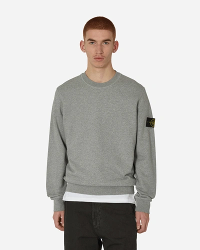 Shop Stone Island Garment Dyed Crewneck Sweatshirt Melange In Grey