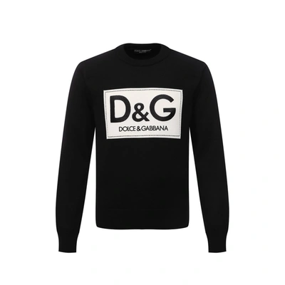 Shop Dolce & Gabbana Dg Pullover In Black