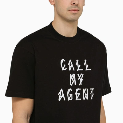Shop M44 Label Group 44 Label Group Call My Agent T-shirt In Black