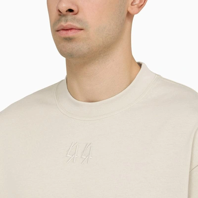 Shop M44 Label Group 44 Label Group Printed Crew-neck T-shirt In White