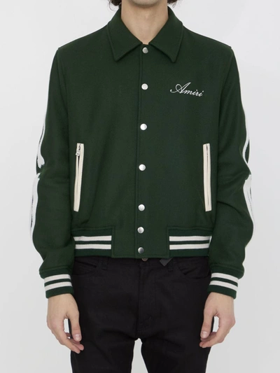 Shop Amiri Bones Jacket In Green