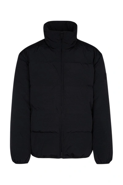 Calvin Klein Quilted High Collar Jacket In Ckblack