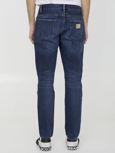 Shop Dolce & Gabbana Denim Jeans In Blue