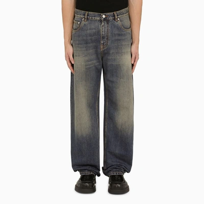 Shop Etro Washed Boyfriend Jeans In Blue