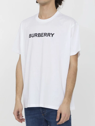 Shop Burberry Logo T-shirt In White