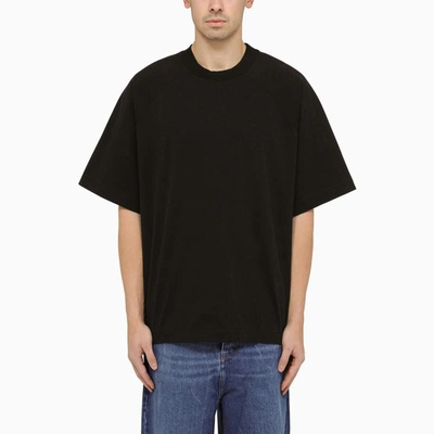 Shop Studio Nicholson Oversize Crewneck T-shirt In Black