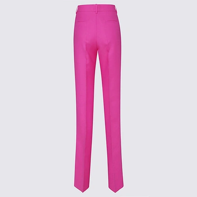 Shop Valentino Pink Pp Wool Pants