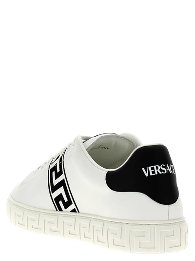 Shop Versace Greca Sneakers White/black