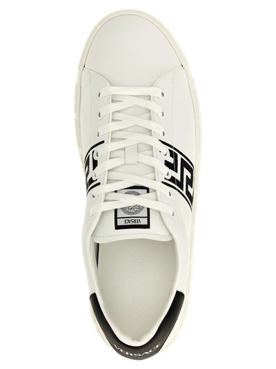 Shop Versace Greca Sneakers White/black