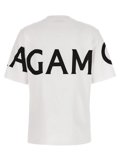 Shop Ferragamo Logo Print T-shirt White/black