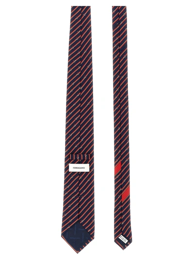Shop Ferragamo Printed Tie Ties, Papillon Multicolor