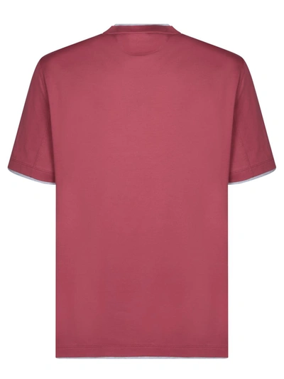 Shop Brunello Cucinelli T-shirts In Red