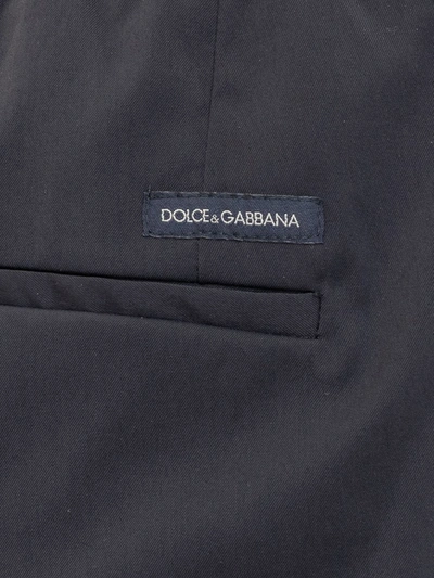 Shop Dolce & Gabbana Technical Nylon Jogging Pants In Blue
