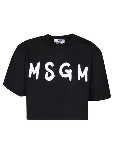 Shop Msgm T-shirts In Black