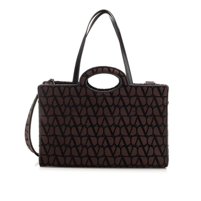 Shop Valentino Le Troisième Handbag In Brown