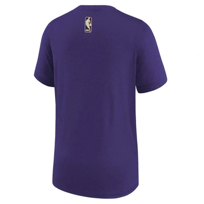 Shop Nba Youth Nike   Purple Utah Jazz 2023/24 Classic Edition Authentic Pregame Shooting T-shirt