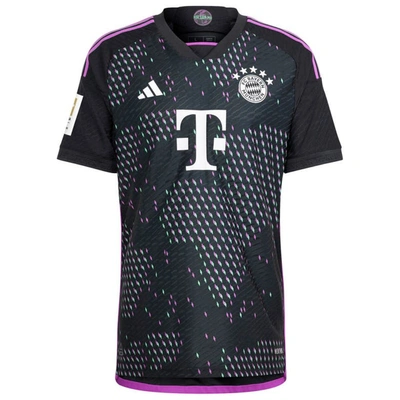 Shop Adidas Originals Adidas  Black Bayern Munich 2023/24 Away Authentic Patch Jersey