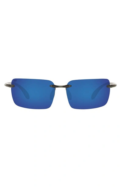 Shop Costa Del Mar 65mm Polarized Rectangle Sunglasses In Grey