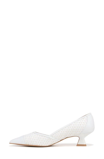 Shop Franco Sarto Darcy Pointed Toe Kitten Heel Pump In White