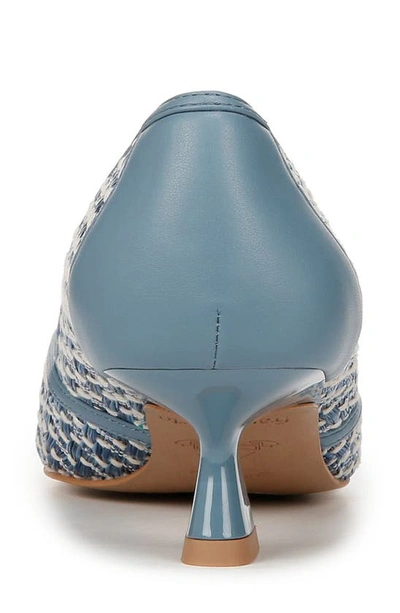 Shop Franco Sarto Darcy Pointed Toe Kitten Heel Pump In Blue Milti