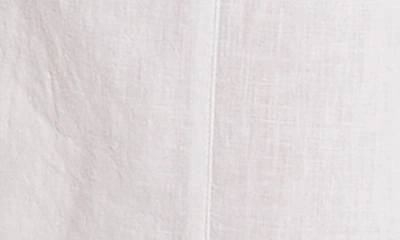 Shop Nic + Zoe Rumba Park Slit Hem Linen Blend Wide Leg Pants In Paper White