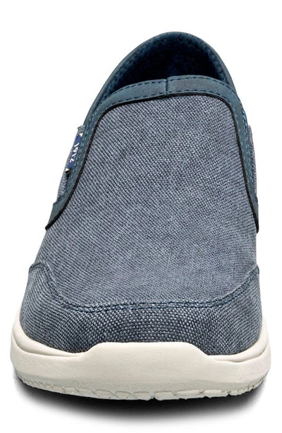 Nunn Bush Mens Conway Ez Canvas Slip-on Shoe In Blue