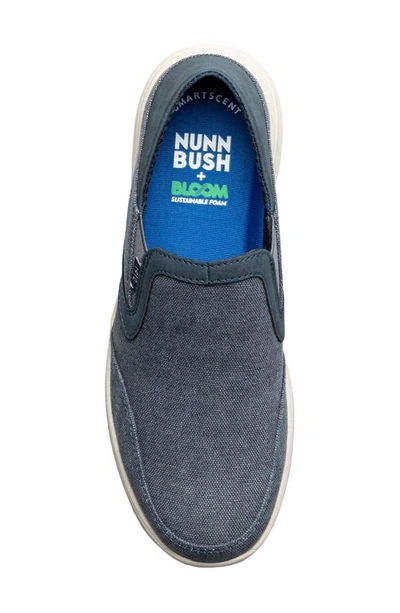 Nunn Bush Mens Conway Ez Canvas Slip-on Shoe In Blue