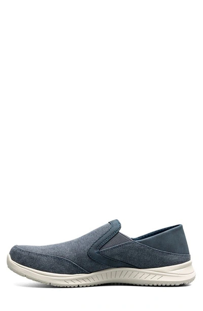 Nunn Bush Mens Conway Ez Canvas Slip-on Shoe In Blue