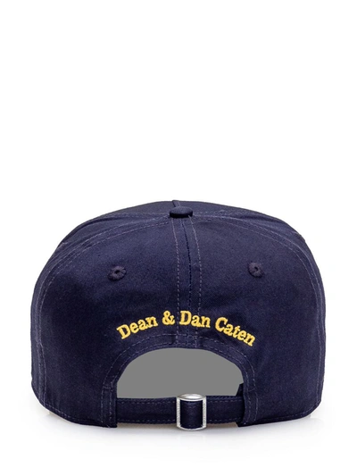 Shop Dsquared2 Baseball Hat With Logo In Blue