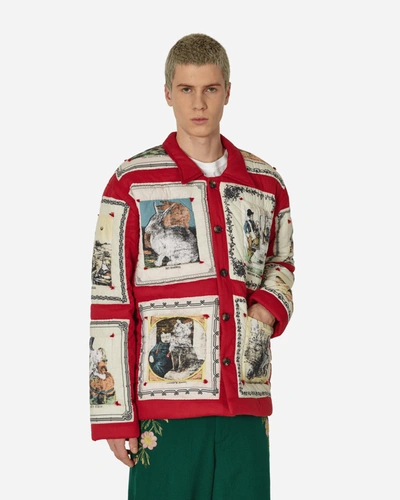 Shop Bode Storytime Quilt Jacket In Multicolor