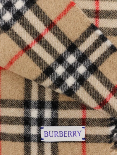 Shop Burberry Scarf In Beige