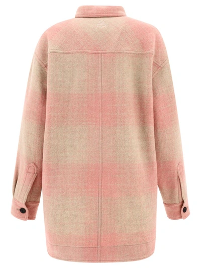 Shop Isabel Marant "harveli" Overshirt In Pink