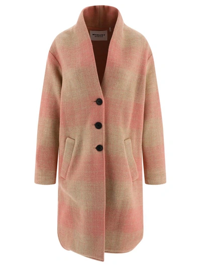 Shop Isabel Marant Étoile "gabriel" Coat In Pink
