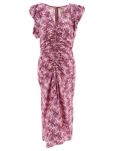 Shop Isabel Marant "gilya" Dress In Purple
