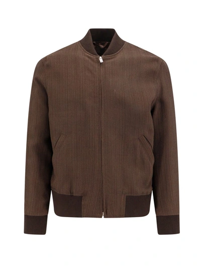 Shop Lardini Jacket In Brown