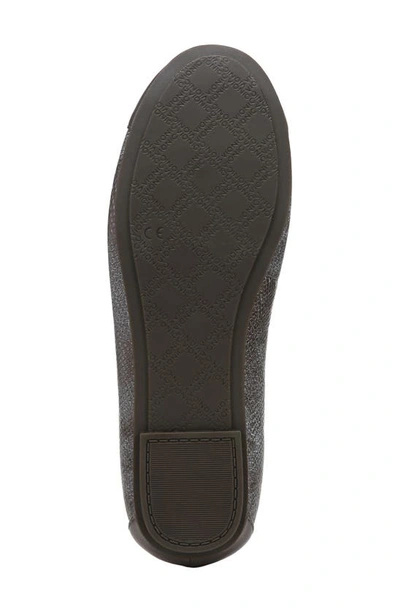 Vionic Minna Cap Toe Flat In Pewter Snake